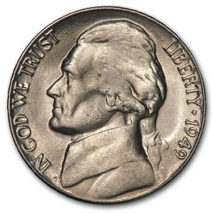 1949-D Jefferson Nickel BU