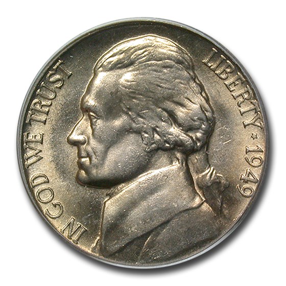 1949-D Jefferson Nickel MS-65 PCGS 1949-D Jefferson Nickel MS-65 PCGS