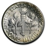 1949-D Roosevelt Dime 50-Coin Roll BU