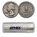 1949-D Washington Quarter 40-Coin Roll Avg Circ