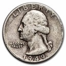 1949-D Washington Quarter Good/VF