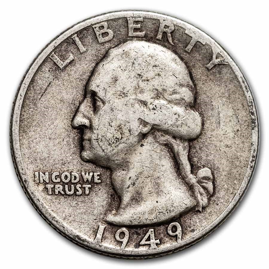 1949-D Washington Quarter Good/VF