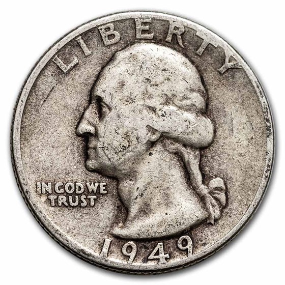 1949-D Washington Quarter Good/VF 1949-D Washington Quarter Good/VF