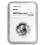1949-D Washington Quarter MS-65 NGC