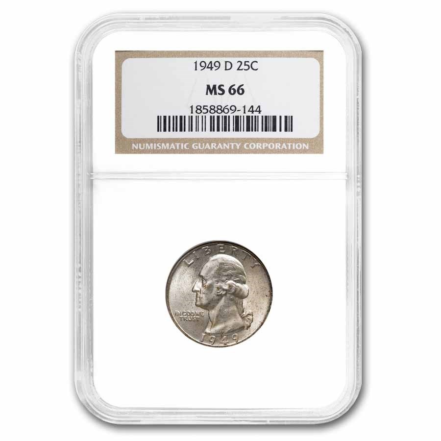 1949-D Washington Quarter MS-66 NGC