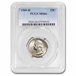 1949-D Washington Quarter MS-66 PCGS