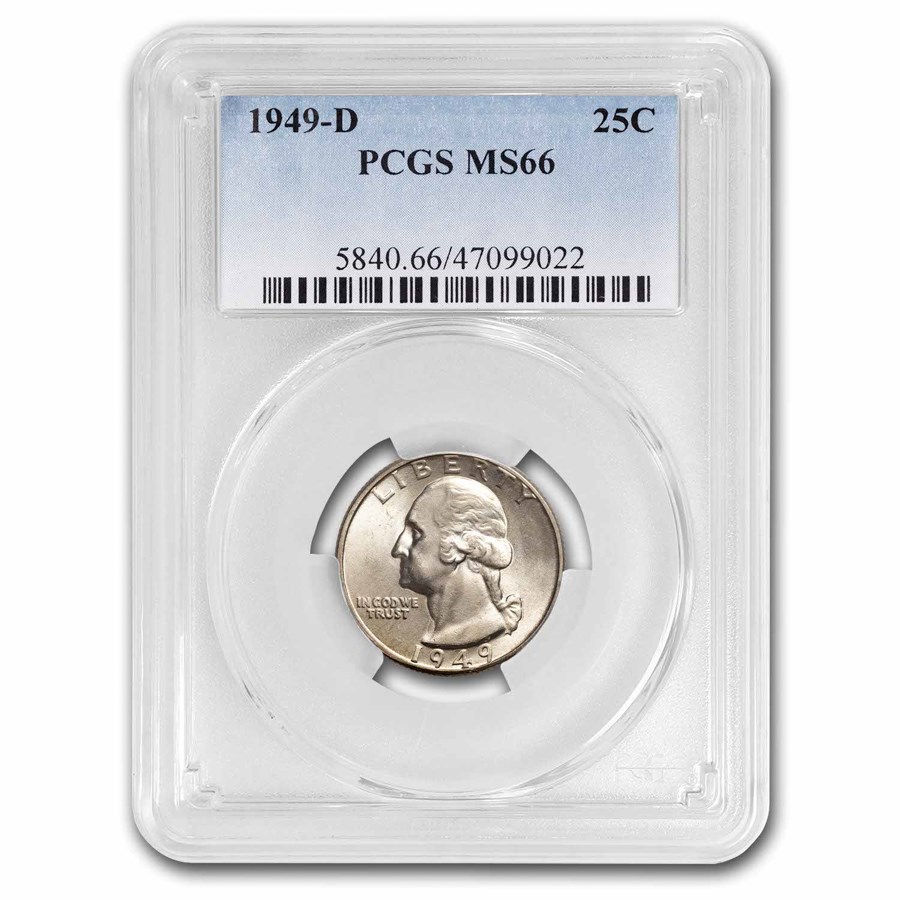 1949-D Washington Quarter MS-66 PCGS