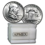 1949 Franklin Half Dollar 20-Coin Roll BU