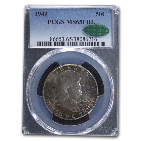 1949 Franklin Half Dollar MS-65 PCGS CAC (FB) 1949 Franklin Half Dollar MS-65 PCGS CAC (FB)