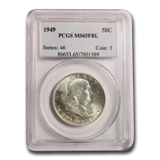 1949 Franklin Half Dollar MS-65 PCGS (FBL) 1949 Franklin Half Dollar MS-65 PCGS (FBL)