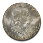 1949 Franklin Half Dollar MS-66 PCGS (FBL, Toned)