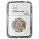 1949 Franklin Half Dollar MS-67 NGC (FBL)