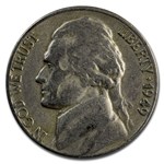 1949 Jefferson Nickel Avg Circ