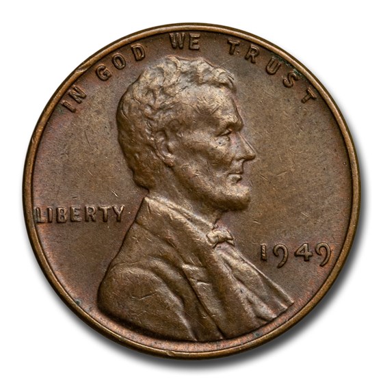 1949 Lincoln Cent BU (Red/Brown) 1949 Lincoln Cent BU (Red/Brown)