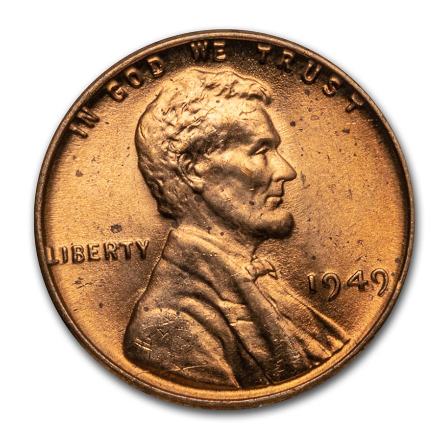 1949 Lincoln Cent BU (Red)