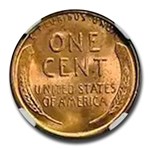 1949 Lincoln Cent MS-67 NGC (Red)