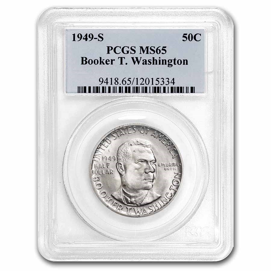 1949-S Booker T. Washington Half Dollar MS-65 PCGS