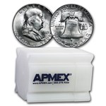 1949-S Franklin Half Dollar 20-Coin Roll BU