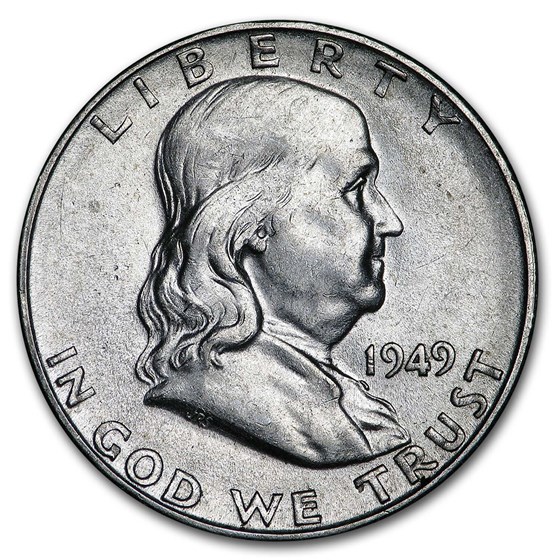 1949-S Franklin Half Dollar AU