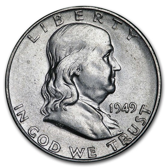 1949-S Franklin Half Dollar AU 1949-S Franklin Half Dollar AU