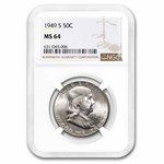 1949-S Franklin Half Dollar MS-64 NGC