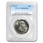 1949-S Franklin Half Dollar MS-64 PCGS (FBL)