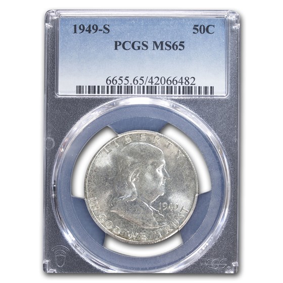 1949-S Franklin Half Dollar MS-65 PCGS 1949-S Franklin Half Dollar MS-65 PCGS