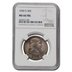 1949-S Franklin Half Dollar MS-66 NGC (FBL)