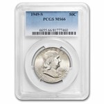 1949-S Franklin Half Dollar MS-66 PCGS