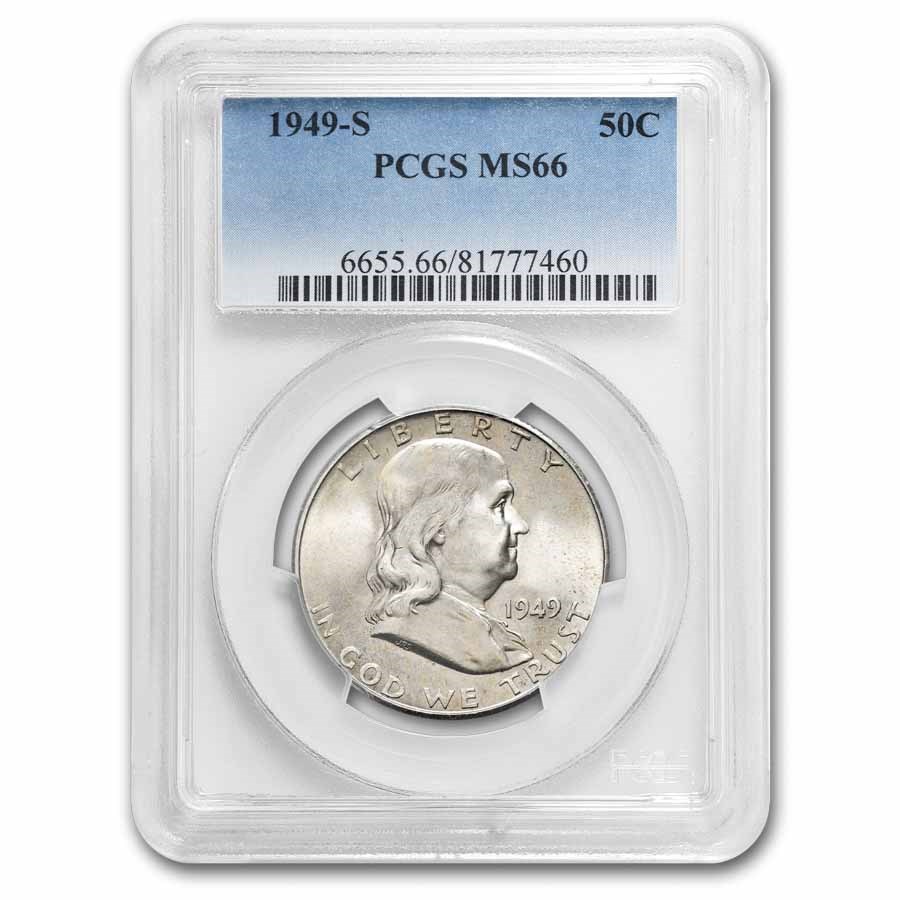 1949-S Franklin Half Dollar MS-66 PCGS
