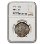 1949-S Franklin Half Dollar MS-67 NGC (FBL)
