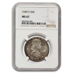 1949-S Franklin Half Dollar MS-67 NGC