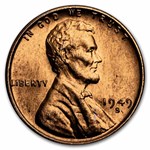 1949-S Lincoln Cent 50-Coin Roll BU