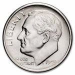 1949-S Roosevelt Dime 50-Coin Roll BU