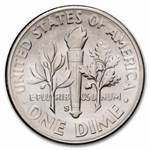 1949-S Roosevelt Dime 50-Coin Roll BU