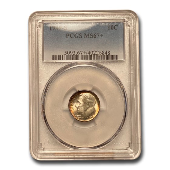 1949-S Roosevelt Dime MS-67+ PCGS 1949-S Roosevelt Dime MS-67+ PCGS