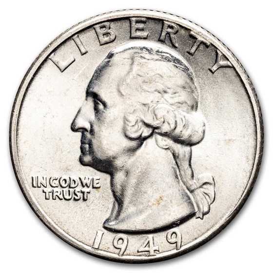 1949 Washington Quarter 40-Coin Roll BU 1949 Washington Quarter 40-Coin Roll BU