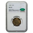 1949 Washington Quarter MS-66 NGC CAC (Toned)
