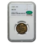 1949 Washington Quarter MS-66 NGC CAC (Toned)