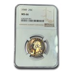 1949 Washington Quarter MS-66 NGC