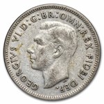 1950-1952 Australia Silver Shilling George VI Avg Circ