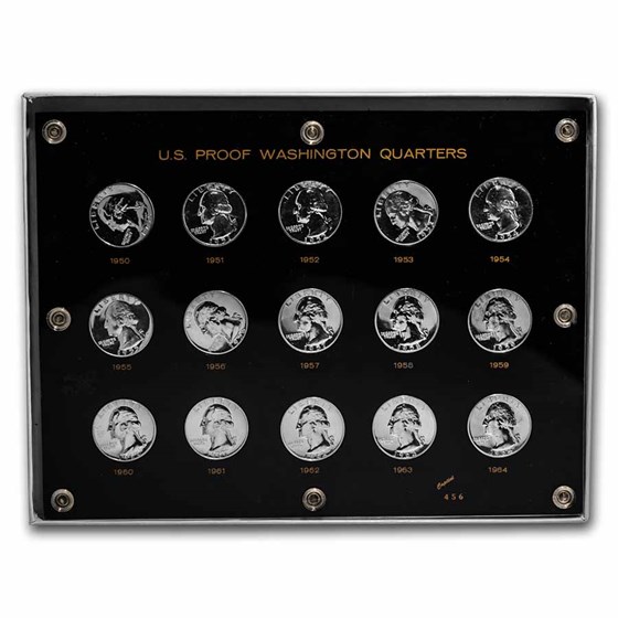 1950-1964 Washington Quarter Proof Set (Capital Plastic) 1950-1964 Washington Quarter Proof Set (Capital Plastic)