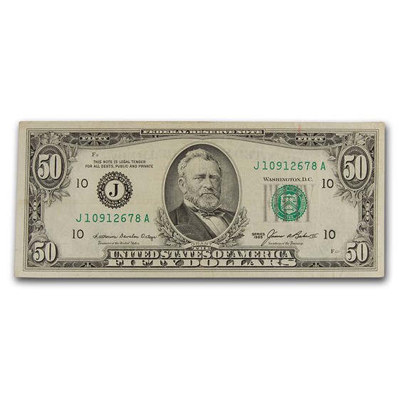 1950-1993 $50 FRN VF (Districts of Our Choice) 1950-1993 $50 FRN VF (Districts of Our Choice)