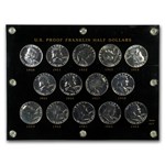 1950-63 Franklin Half Dollar Short Set Proof (Capital Plastic)
