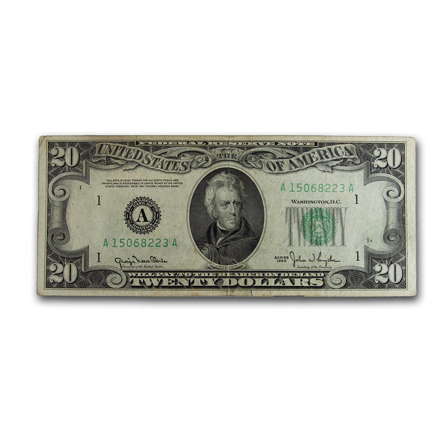 1950 (A-Boston) $20 FRN VF (Fr#2059-A)