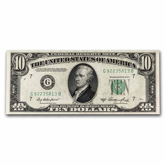 1950-A (G-Chicago) $10 FRN CU (Fr#2011-G) 1950-A (G-Chicago) $10 FRN CU (Fr#2011-G)