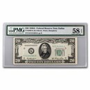 1950-A (K-Dallas) $20 FRN CH AU-58 EPQ PMG (Fr#2060-K)