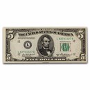 1950-B (L-San Francisco) $5.00 FRN CU (Fr#1962-L)