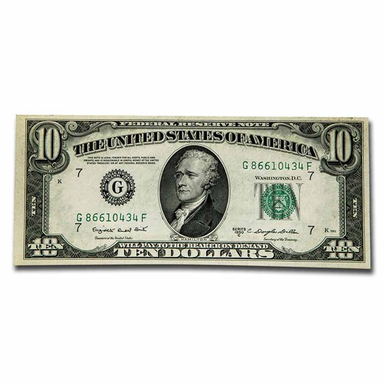 1950-C (G-Chicago) $10 FRN CU (Fr#2013-G) 1950-C (G-Chicago) $10 FRN CU (Fr#2013-G)