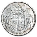 1950 Canada Silver 50 Cents George VI AU